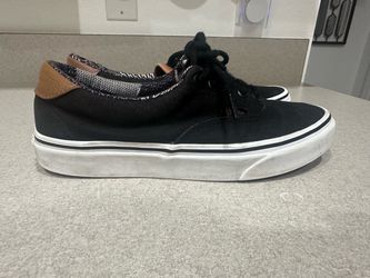 8.5 black canvas vans