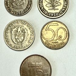 5 Collectible Coins From Other Countries. 