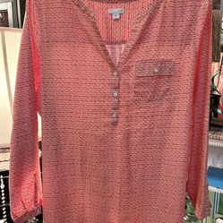 Ladies Large J.Jill Cotton Top With Roll up To 3/4 Sleeves for Sale in St.  Louis, MO - OfferUp
