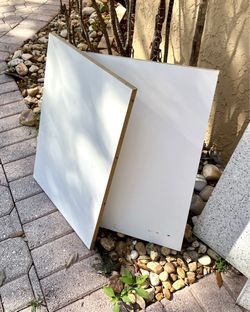 2 Large White Shelves for closet or custom piece – can be cut to size