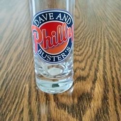 Dave And Buster's Shot Glass From Philadelphia Says Philly 