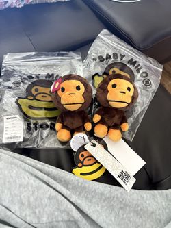 baby milo plush doll bag charm