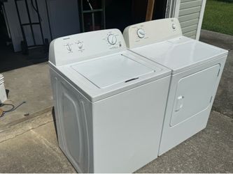 FREE DELIVERY AND INSTALL ON THIS SET OF WASHER AND DRIER WORKING GREAT!