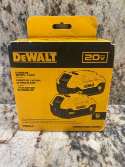 20V MAX Lithium-Ion 5.0Ah Battery (2-Pack)