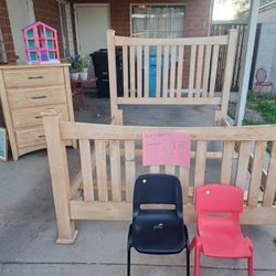 Queen Size Bed Frame And Dresser Set