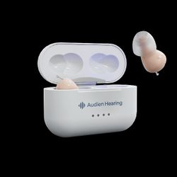 Audien Hearing Aid NEW! ATOM PRO 2! Smallest Size Avail! Never Used, With Instructions 
