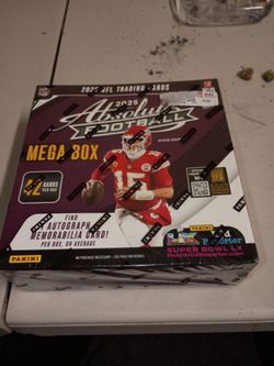 2025 absolute football mega box 42 cards