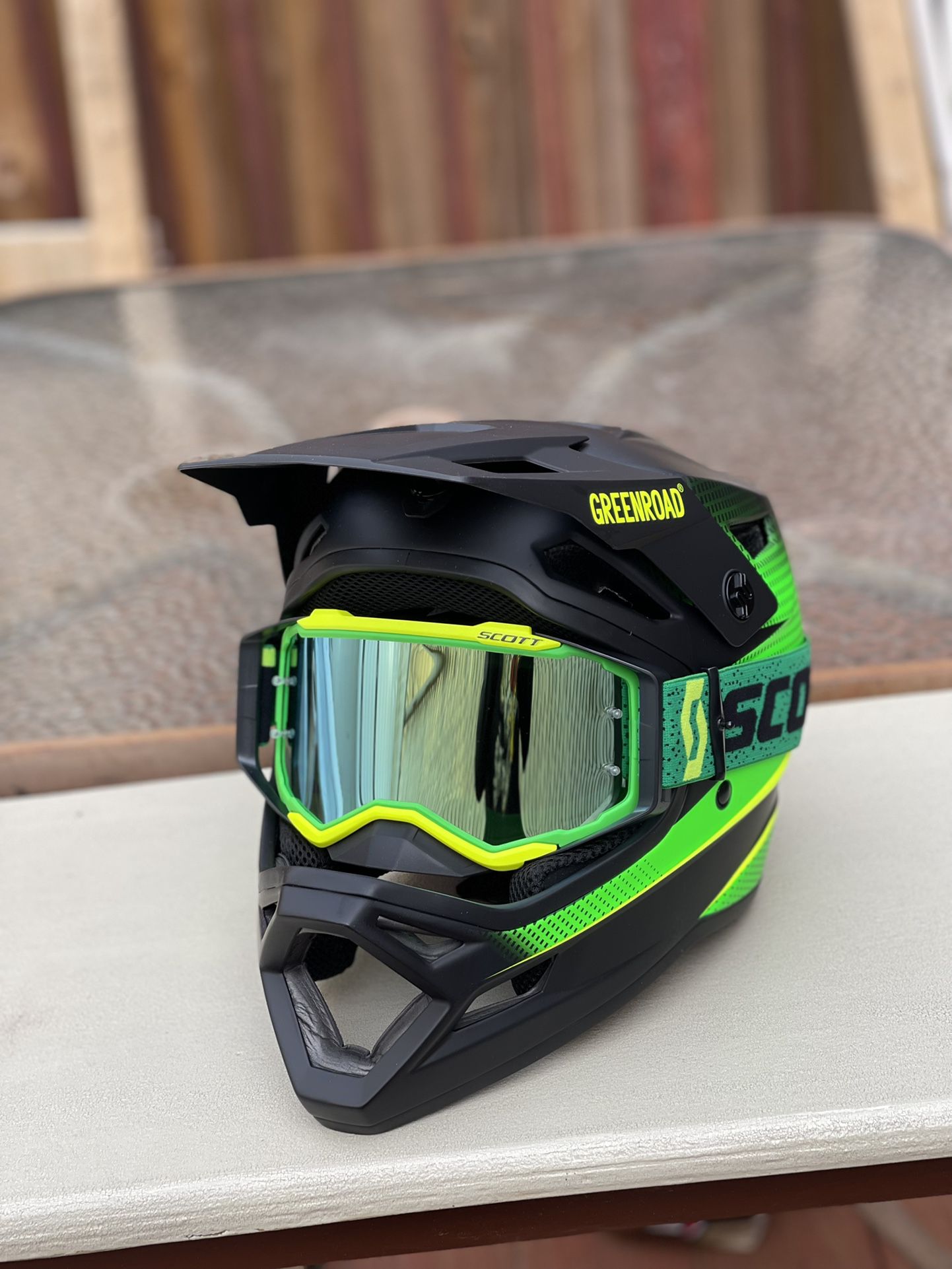Dirt Bike MTB Downhill XC AM Bicycle Helmet As Picture 