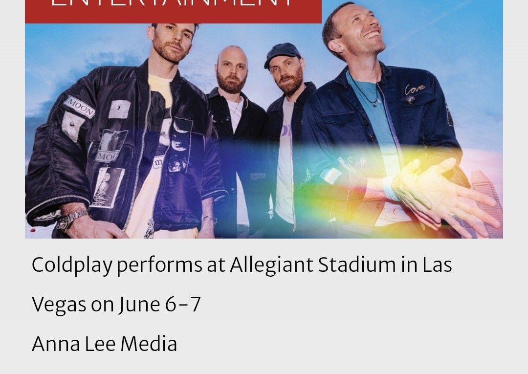 Cold Play Concert Friday June 6