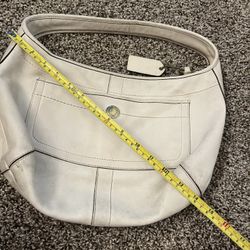 White Coach Purse Leather