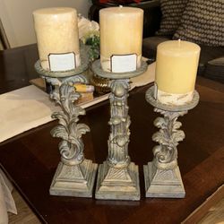 Candle With Candle Holders 