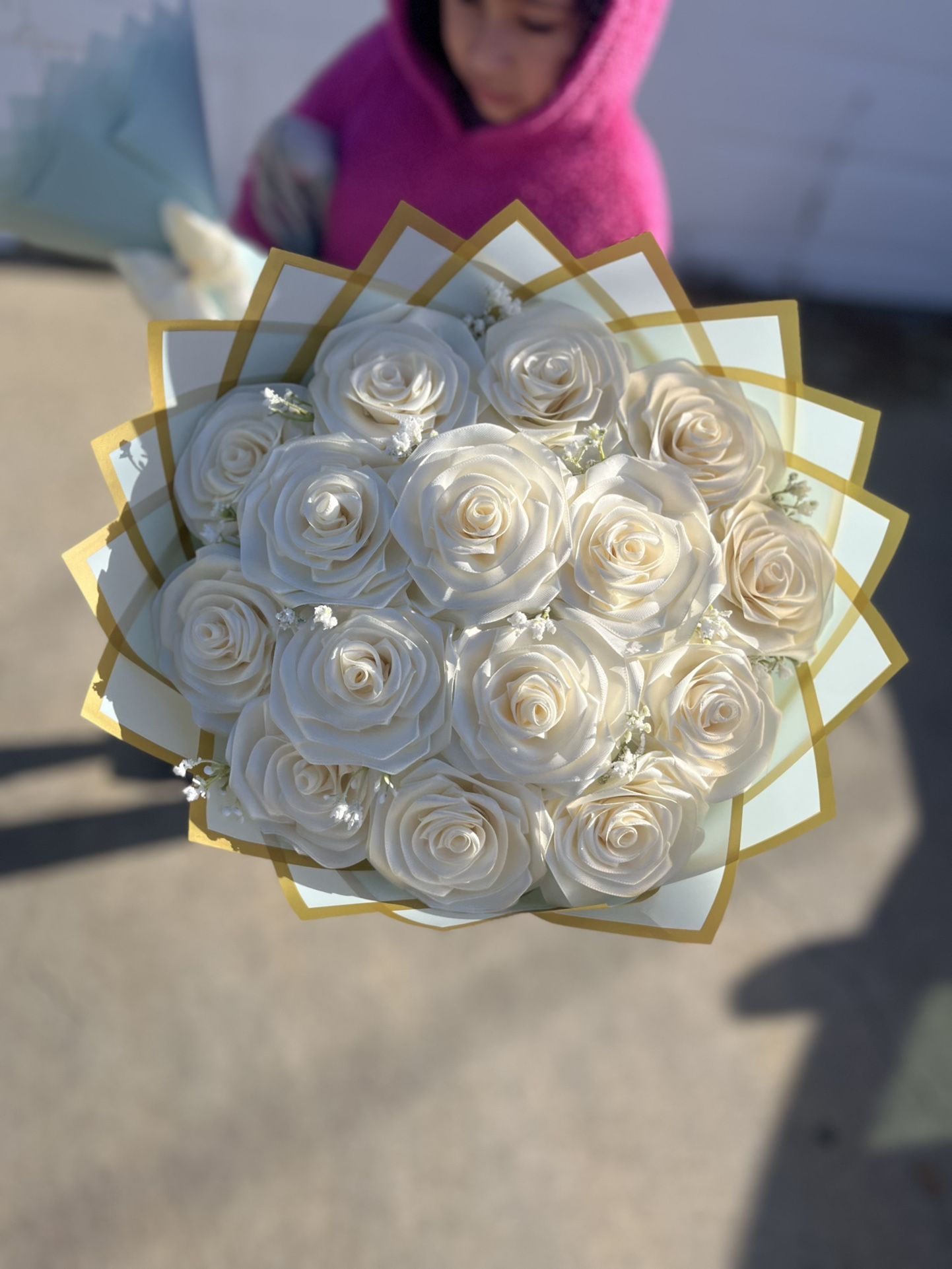 Rose Ribbon Bouquets 