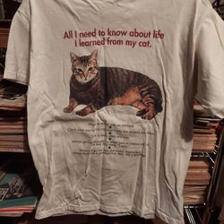 Vintage 1992 Cat Quote T Shirt