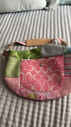 Coach block color shoulder bag