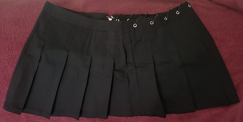 Fashion Nova-Strung Out Pleated Micro Mini Skirt Or