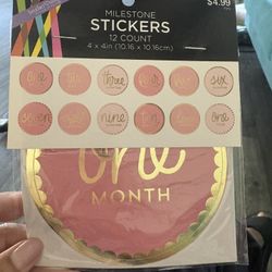 Milestone Stickers By Month 
