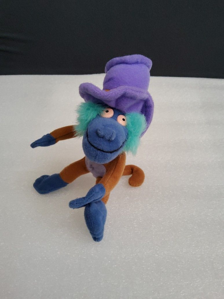 Mattel Rugrats Monkey Express Plush 6" Stuffed 1998 Circus Green