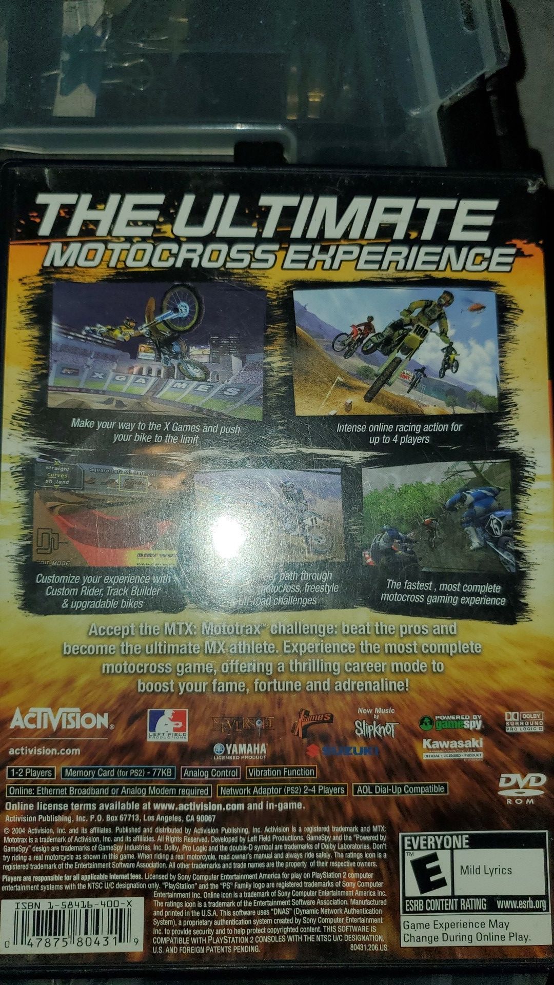 MTX Mototrax Playstation 2