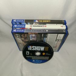 Ps4 Bundle Of 4 GAMES - Destiny/ The Show17,18/ Madden NfL 75