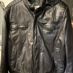 Leather Men’s Bomber Jacket