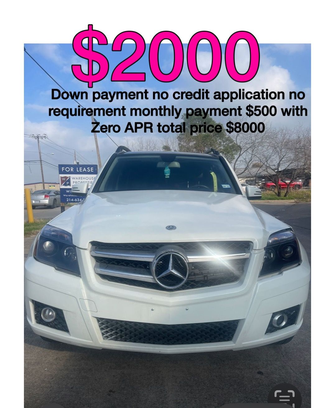 2010 Mercedes Glk No Credit Application No Requirements