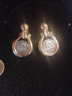 Vintage Paolo Guggi Door Knockers Earrings 