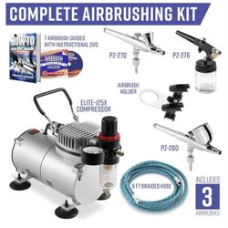 Point Zero Air compressor/Air brush Combo