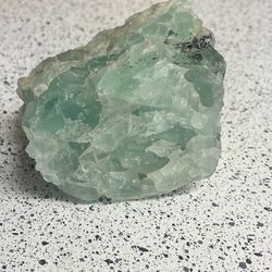 Raw Green Fluorite Mineral Specimen
