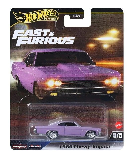 2025 HOT WHEELS PREMIUM FAST AND FURIOUS 1966 Chevy Impala Purple