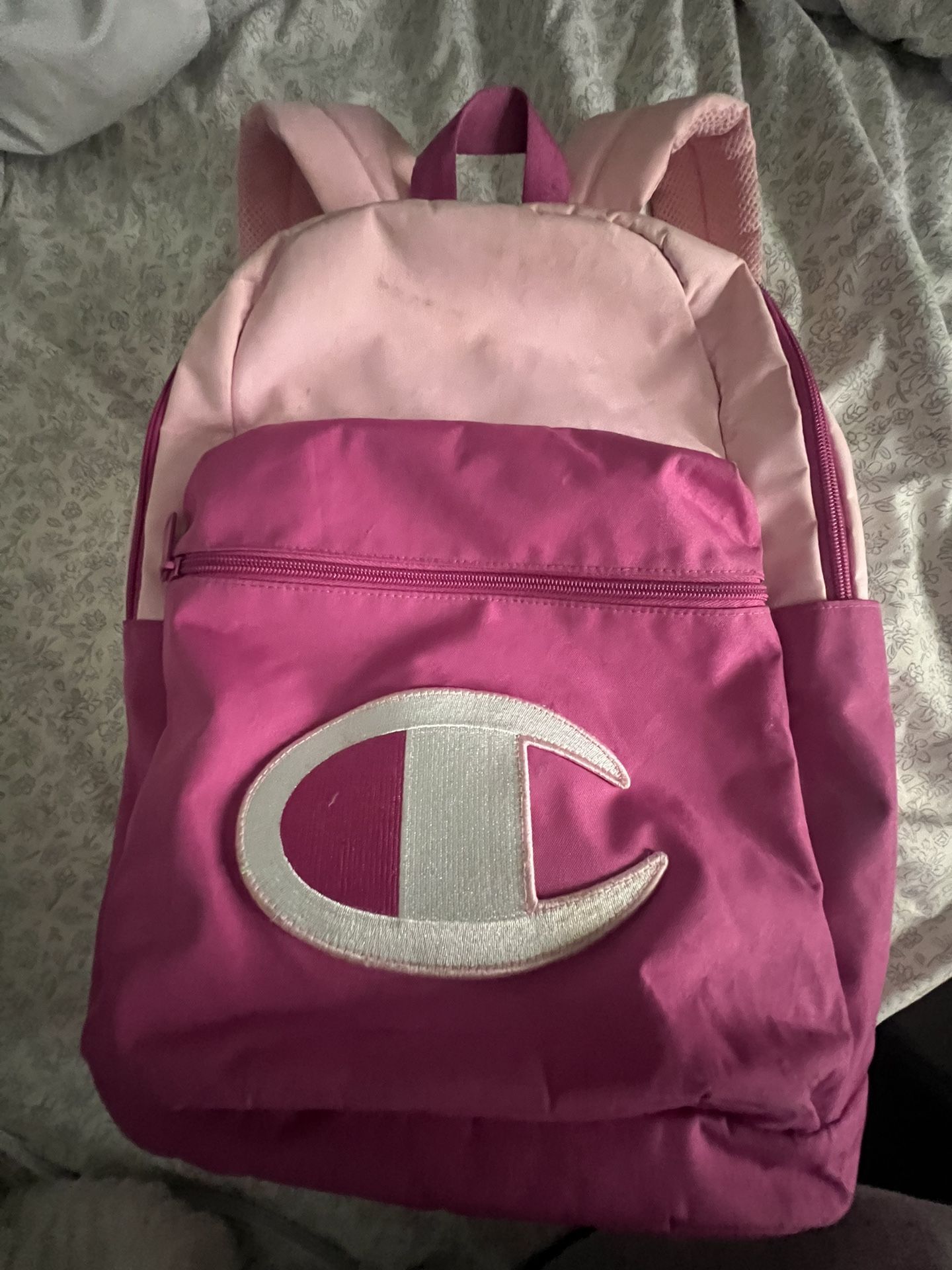 Pink Champion backpack