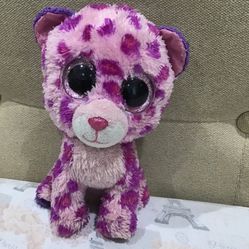 Beanie boo leopard purple and pink