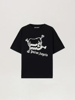 Palm Angels Skull Graphic T-Shirt Black