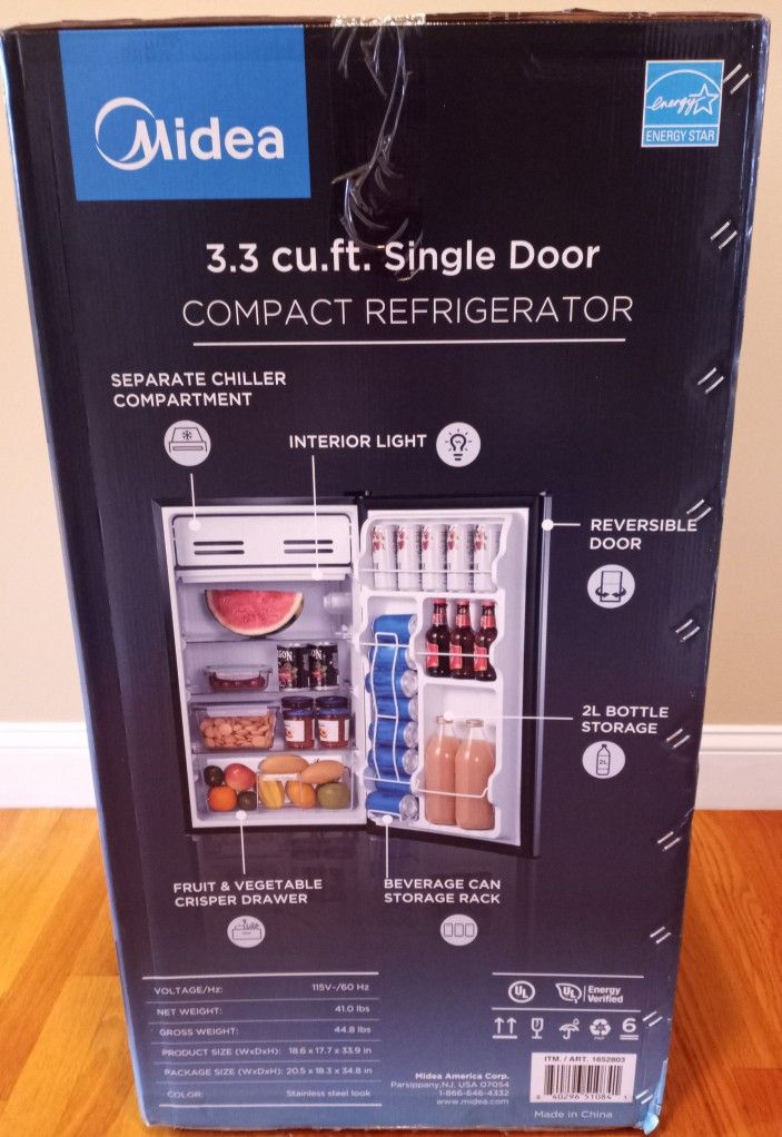 NEW *3.3 Cu Ft (DORM) FRIDGE w/ Freezer