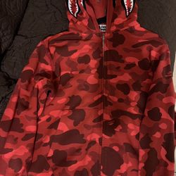 Red Bape Double Hoodie