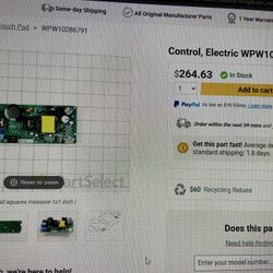 Microwave Control Board For Jenn Air 