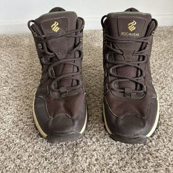 Rocawear Men's Brown Hey Duke Faux Leather Lace Up Hiking Boots Size 10.5