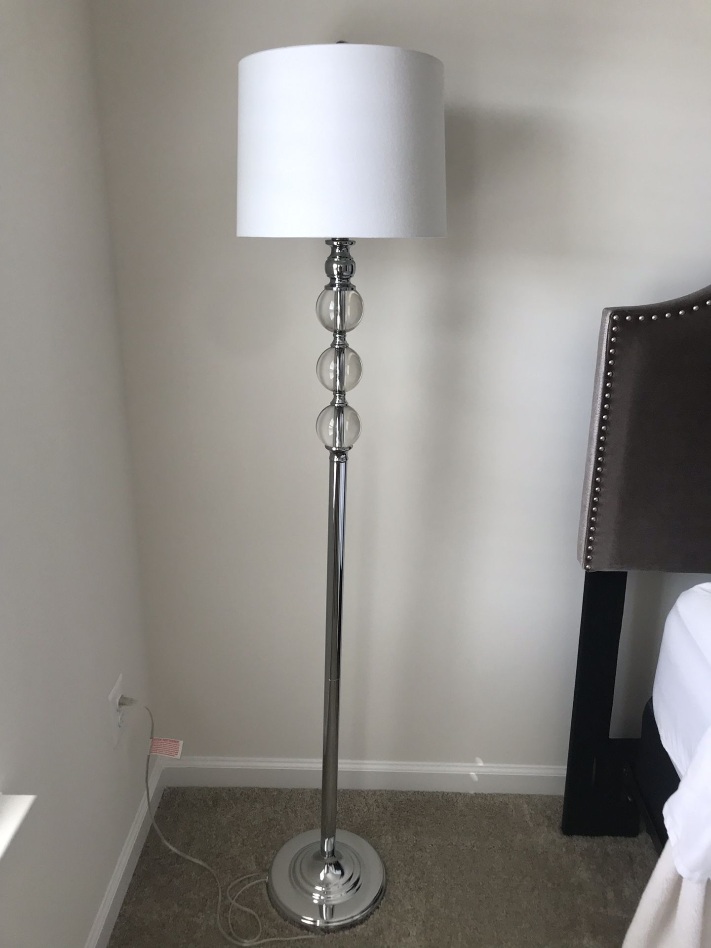 Floor Lamp - Chrome - Like new! Great condition!