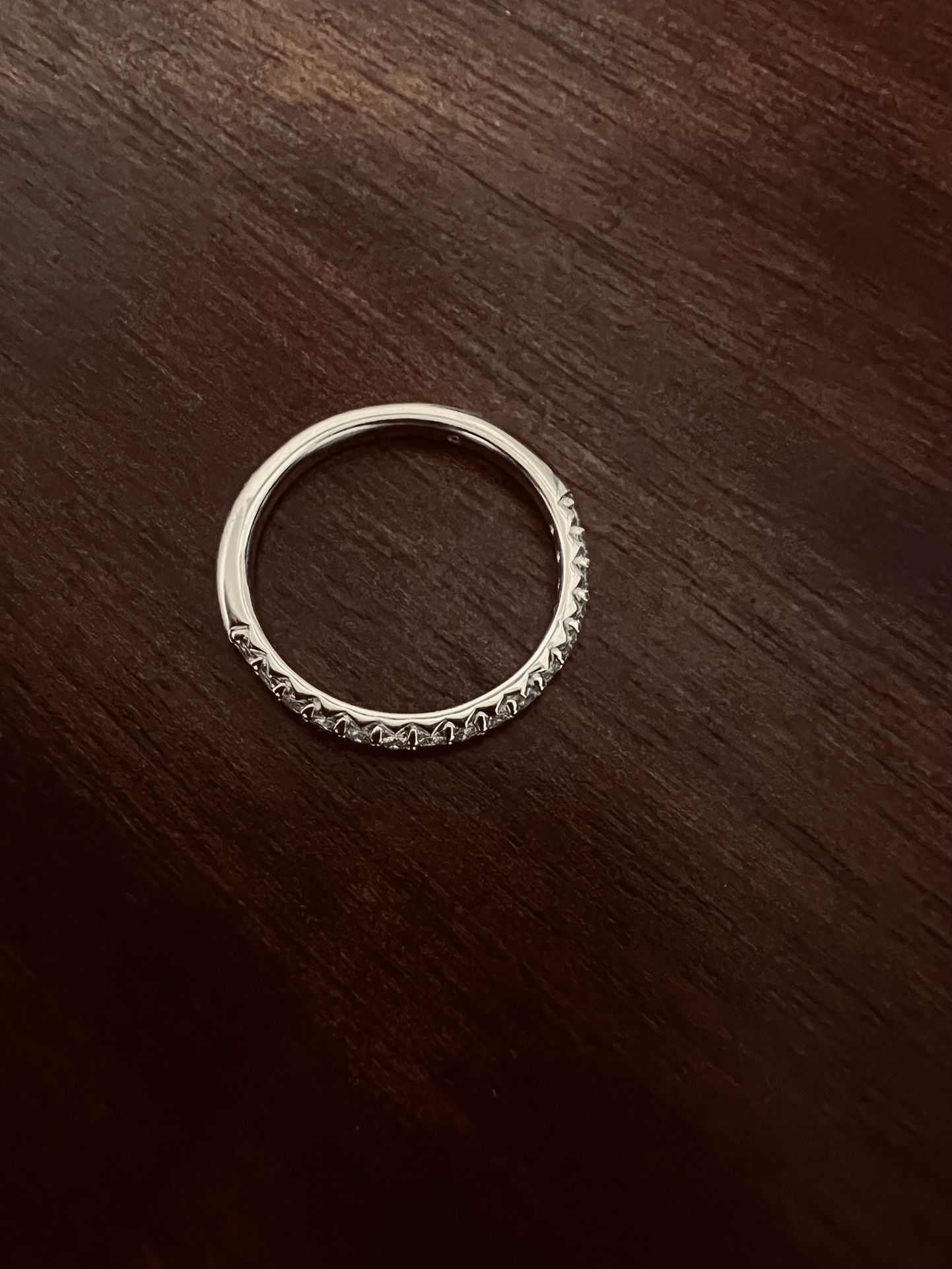 14K White Gold w Diamonds Women’s Ring Size 6.5