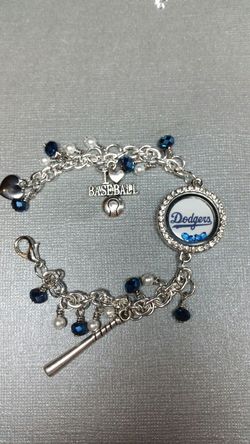 Dodgers Baseball Charm Bracelet