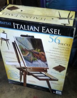 BATTAT ITALIAN EASEL 56 PIECE PAINT artist art KIT for Sale in Orange, CA -  OfferUp