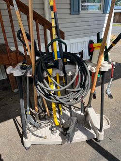 Assorted lawn tools
