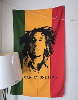 Vintage Bob Marley Flag