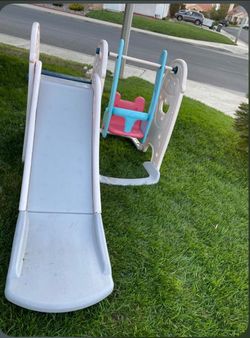 Baby swing and slide
