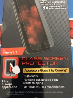 Glass screen protector for iPhone 7/8