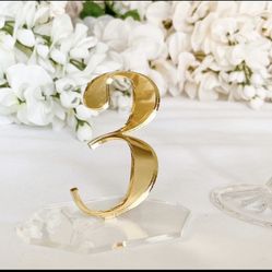 Gold 1-21 Table Numbers