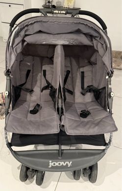 Joovy.  Grey duble stoller