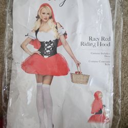 Little Red Riding Hood Costume With Black Petticoat 