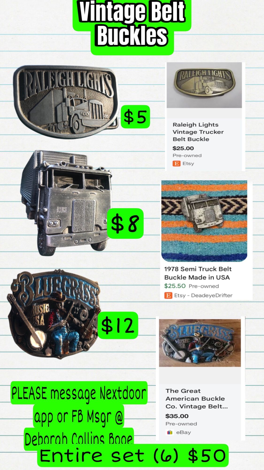 Vintage Belt Buckles