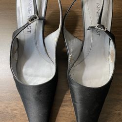 Nine W. size 5 1/2 black high heel shoes