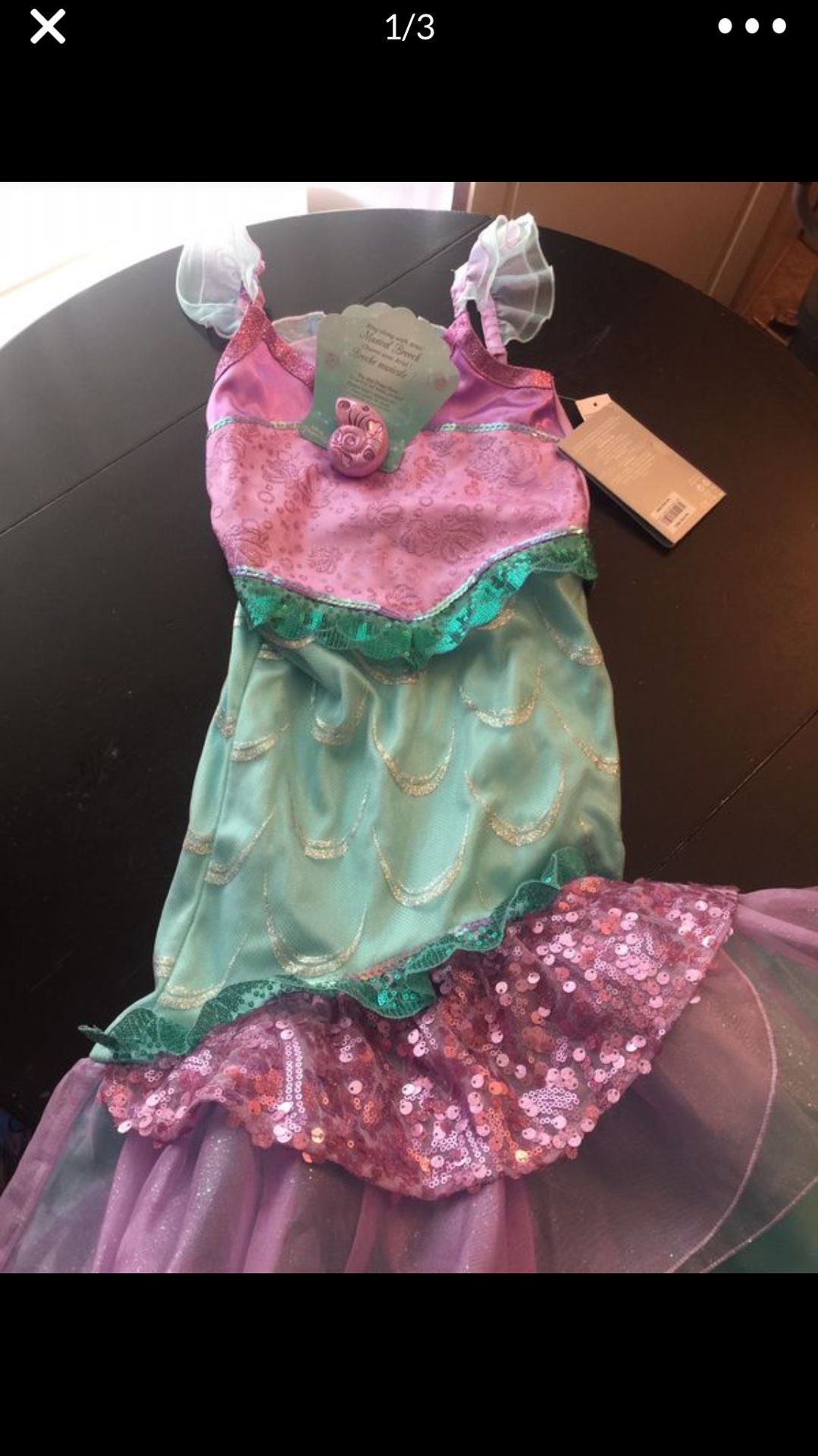 Disney mermaid dress costume